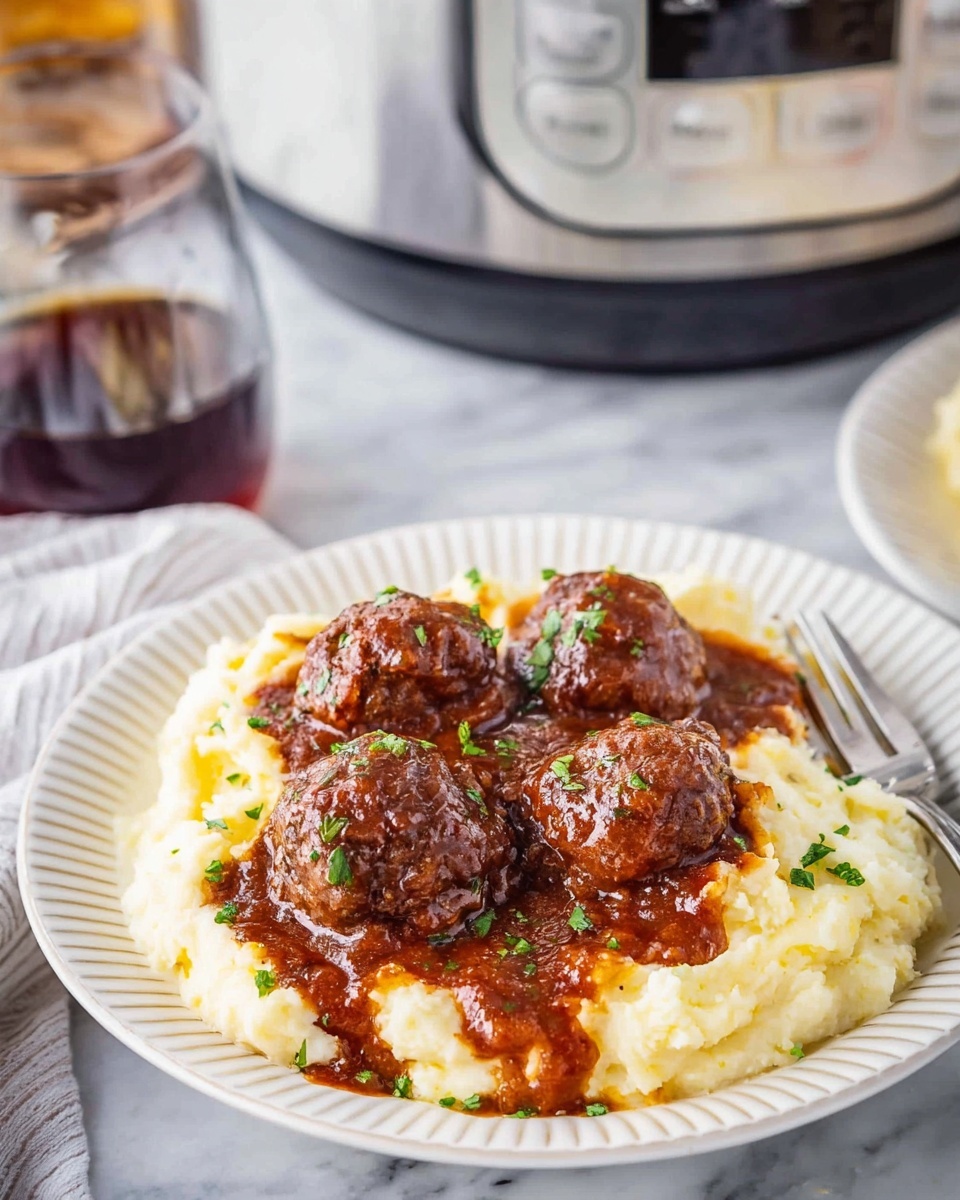 Crockpot Guinness Glazed Meatballs Recipe - Recipe Image