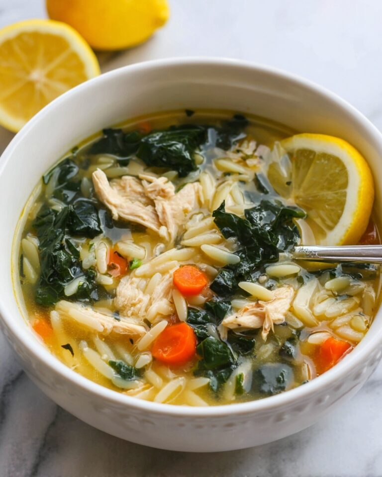 Lemon Chicken Orzo Soup Recipe