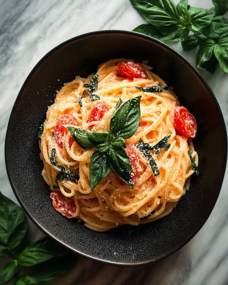 Creamy Basil Tomato Pasta Delight Recipe