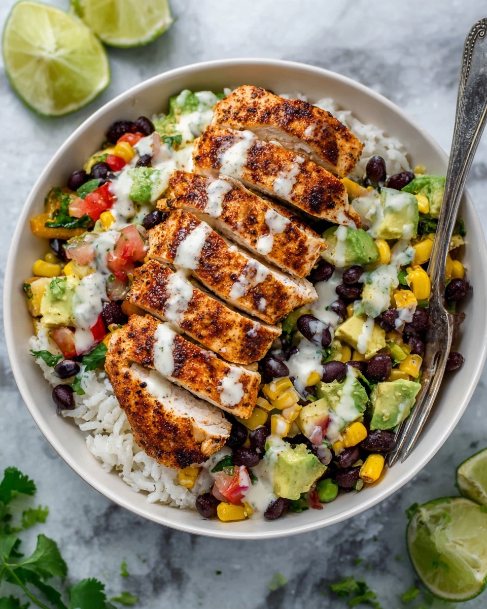 Spicy Chicken Taco Bowls Recipe - Recipe Image