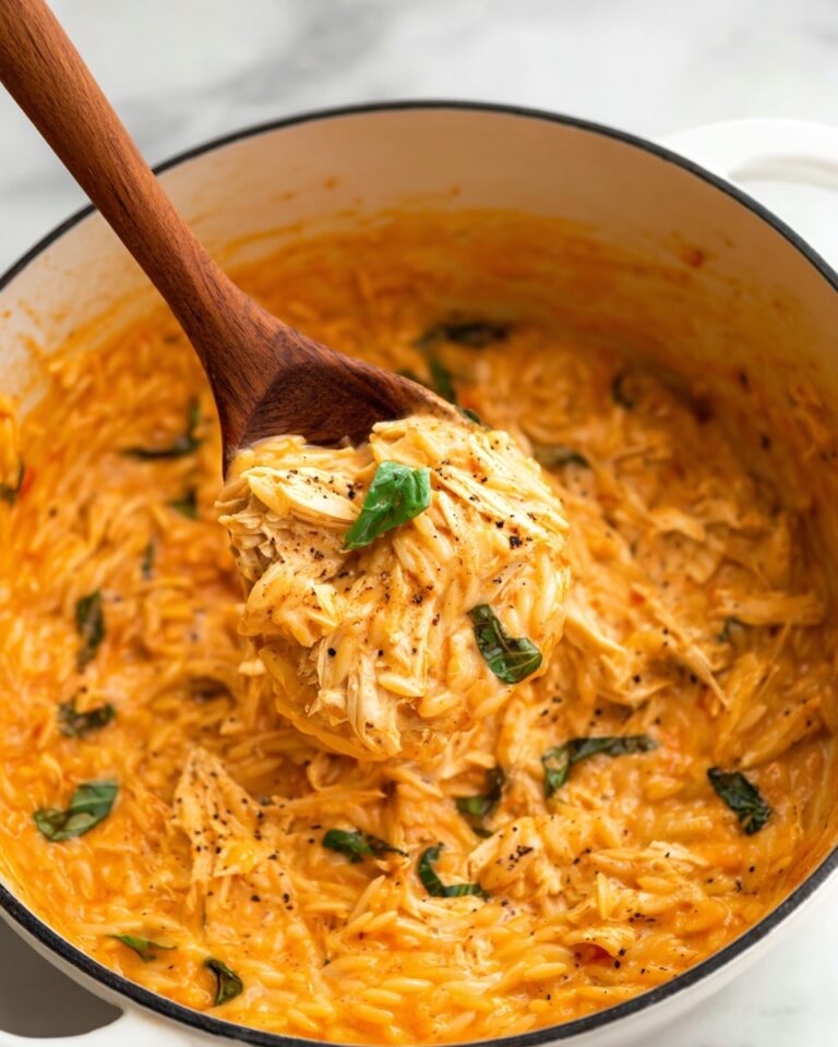 Creamy Tomato Orzo with Chicken Recipe