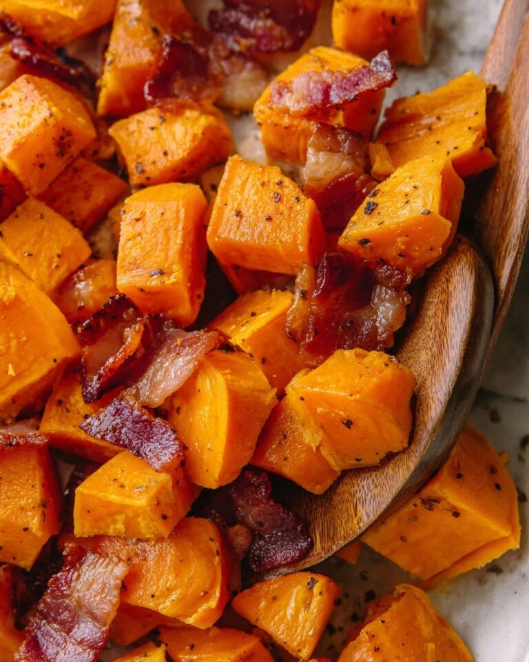 Roasted Sweet Potatoes and Bacon Recipe