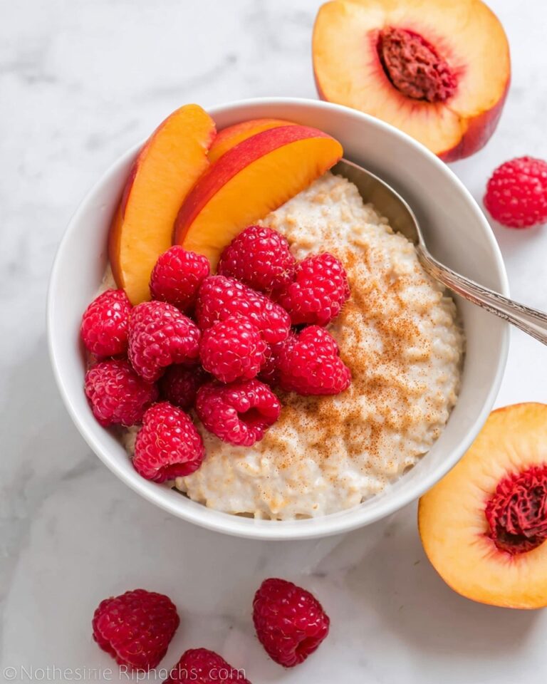 Maple Cinnamon Steel Cut Oatmeal with Fresh Fruit Recipe