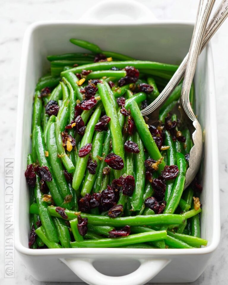Green Beans with Cranberries Recipe