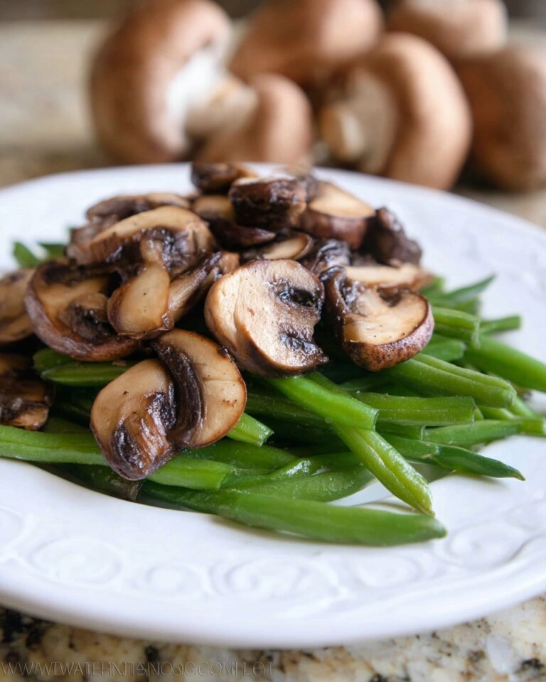 Green Beans with Mushrooms Recipe