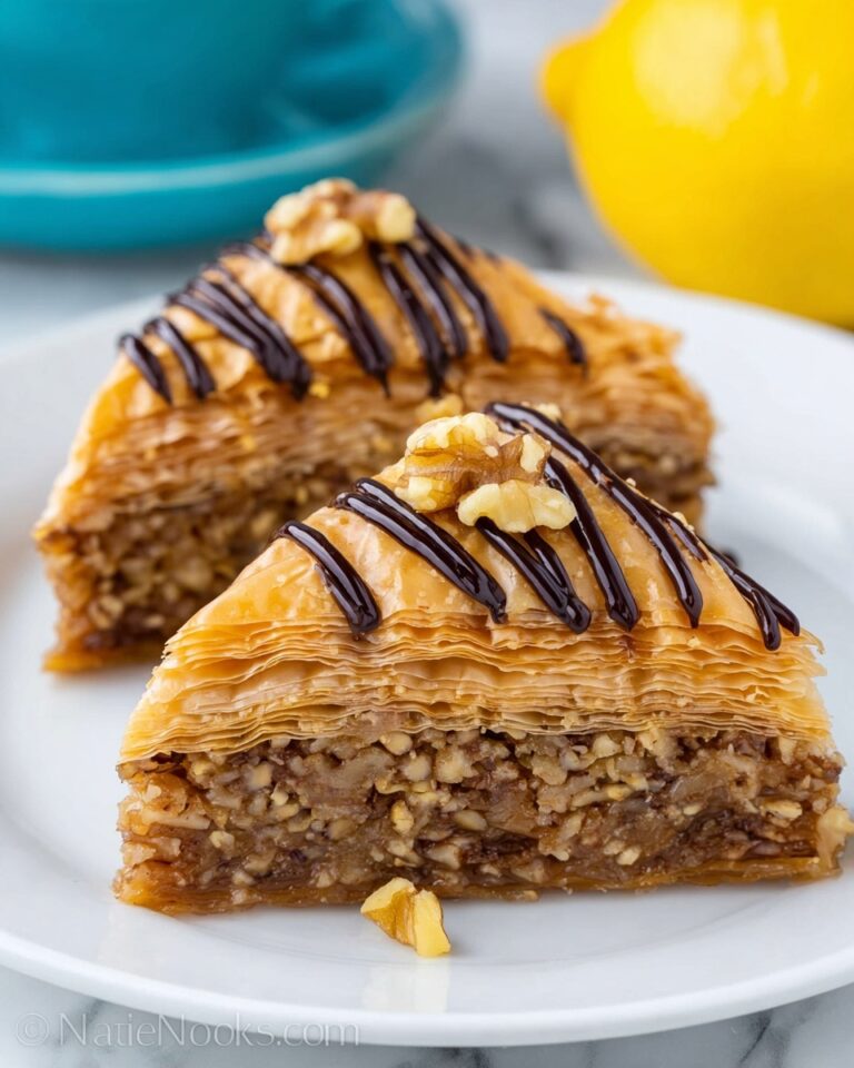 Classic Walnut Baklava with Honey and Cinnamon Recipe