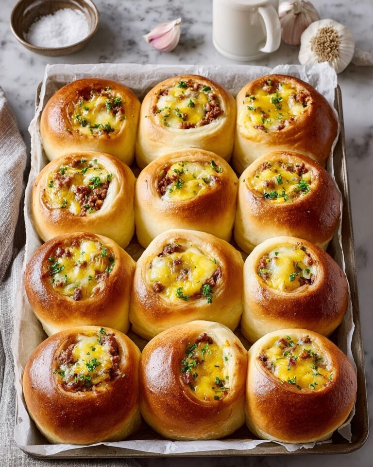 Soft and Cheesy Breakfast Rolls Recipe