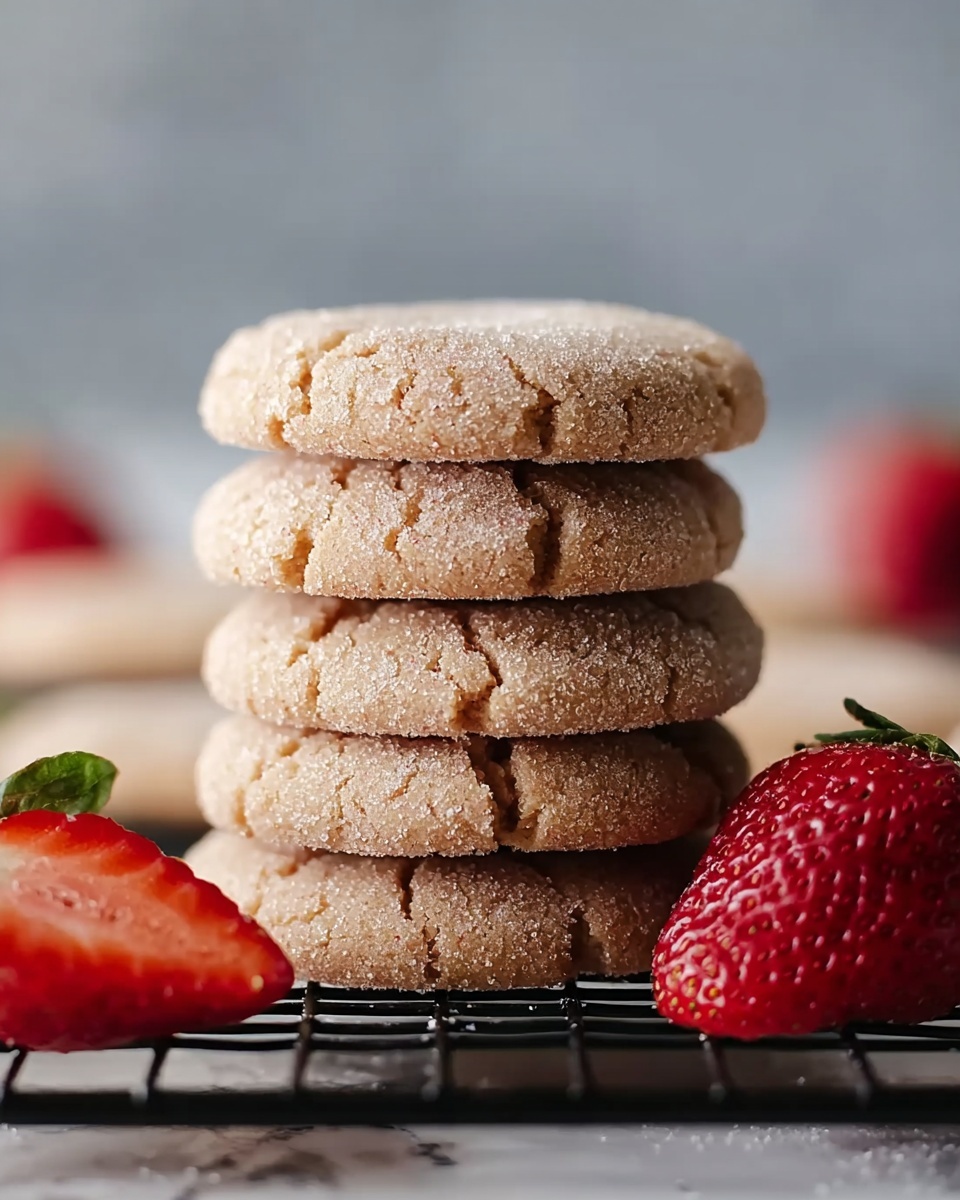 Soft & Sparkly Strawberry Sugar Cookies Recipe - Recipe Image