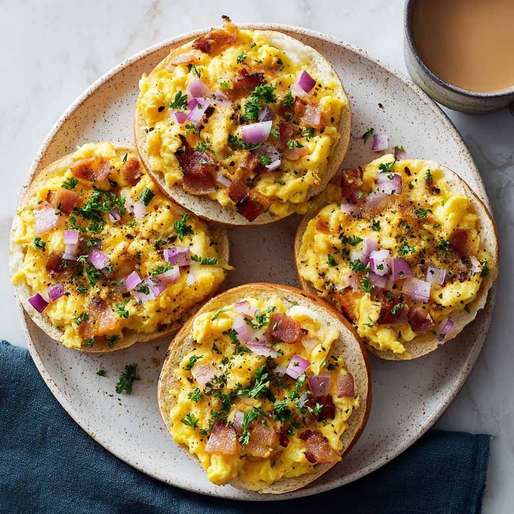 Quiche-Stuffed Bagels Recipe - Recipe Image