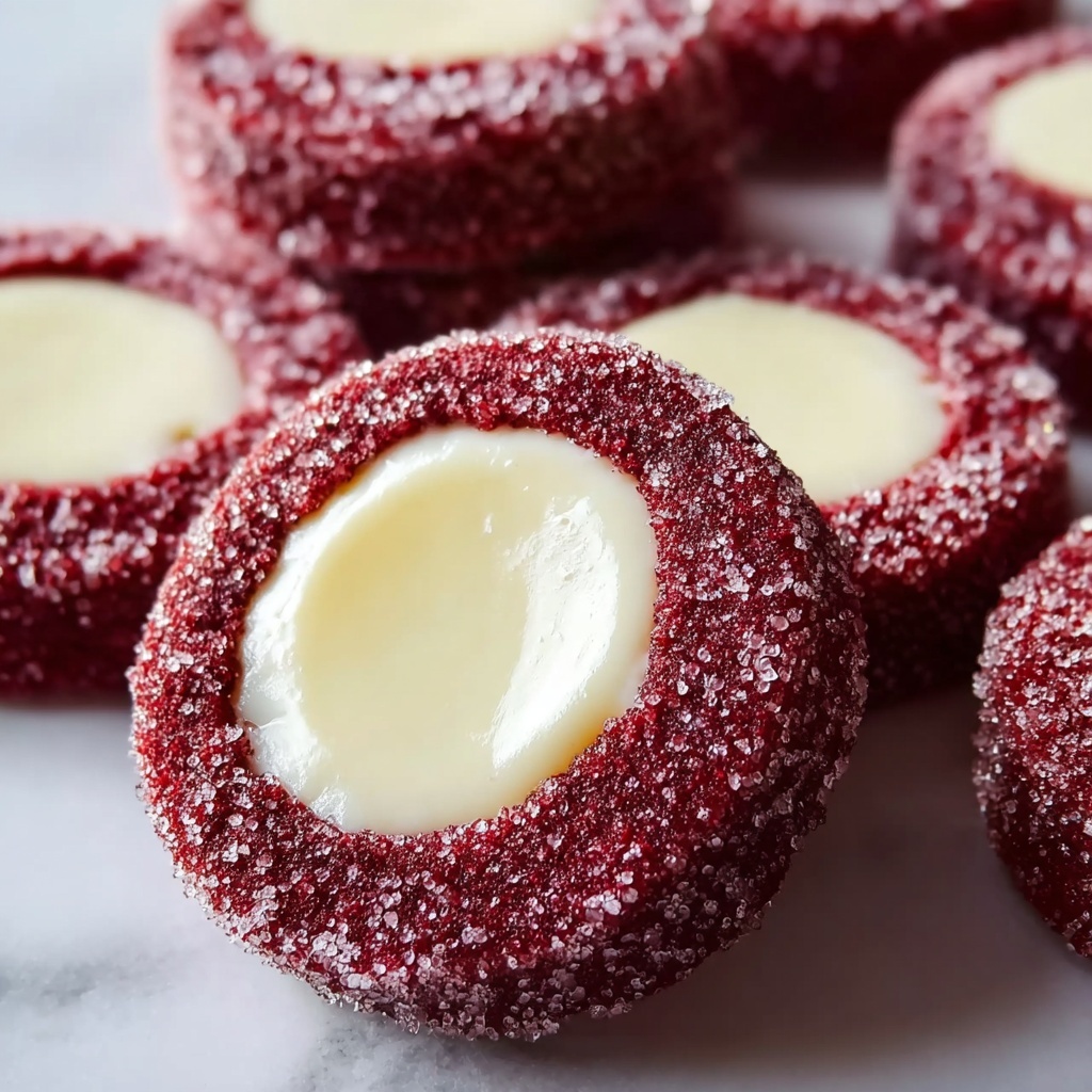 Red Velvet Cheesecake Thumbprints Recipe - Recipe Image
