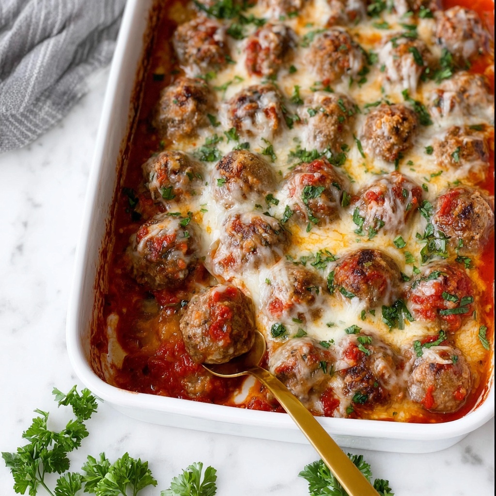 Baked Turkey Meatballs in Tomato Sauce Recipe - Recipe Image