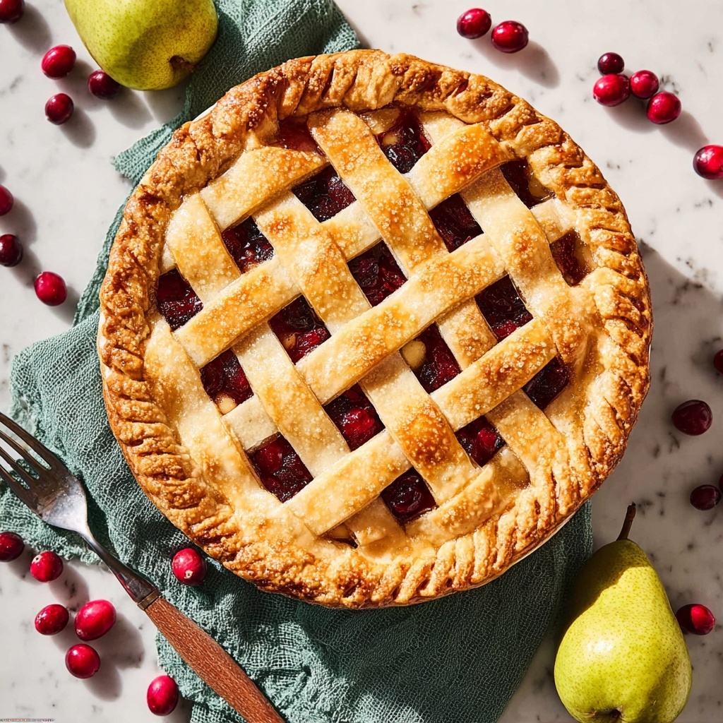 Cranberry Pear Pie Recipe - Recipe Image
