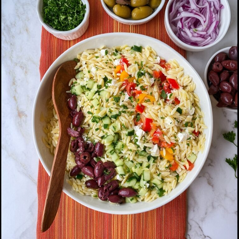 Mediterranean Orzo Pasta Salad Recipe