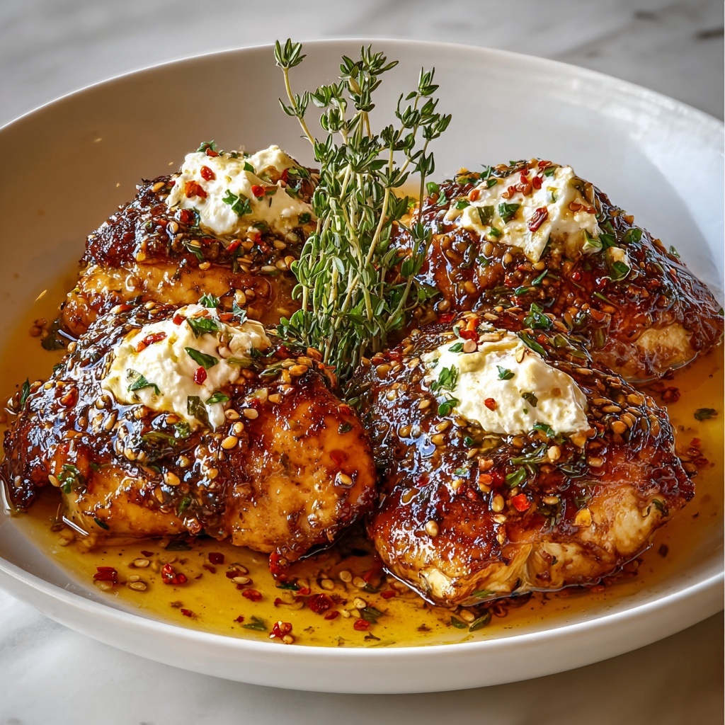 Hot Honey Feta Chicken Recipe - Recipe Image