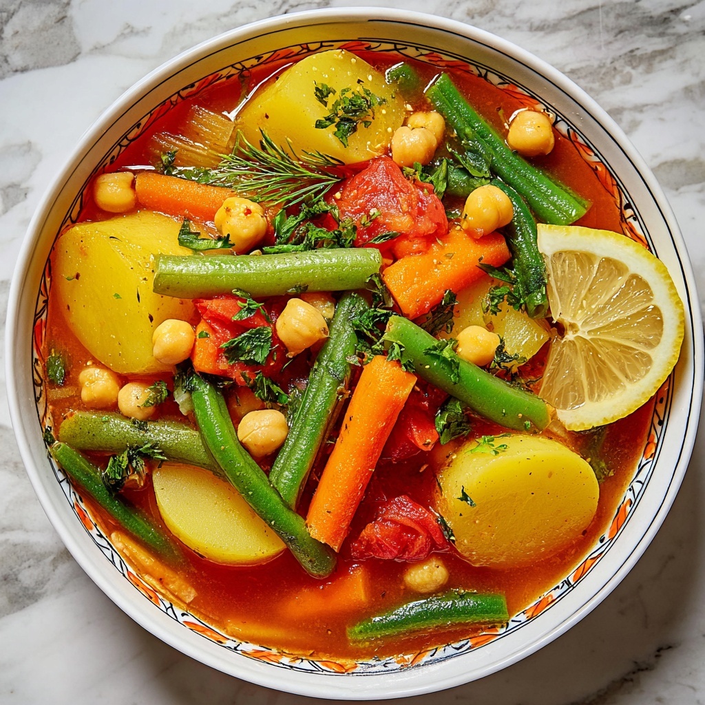 Vegan Vegetable Stew with Chickpeas and Spinach Recipe - Recipe Image