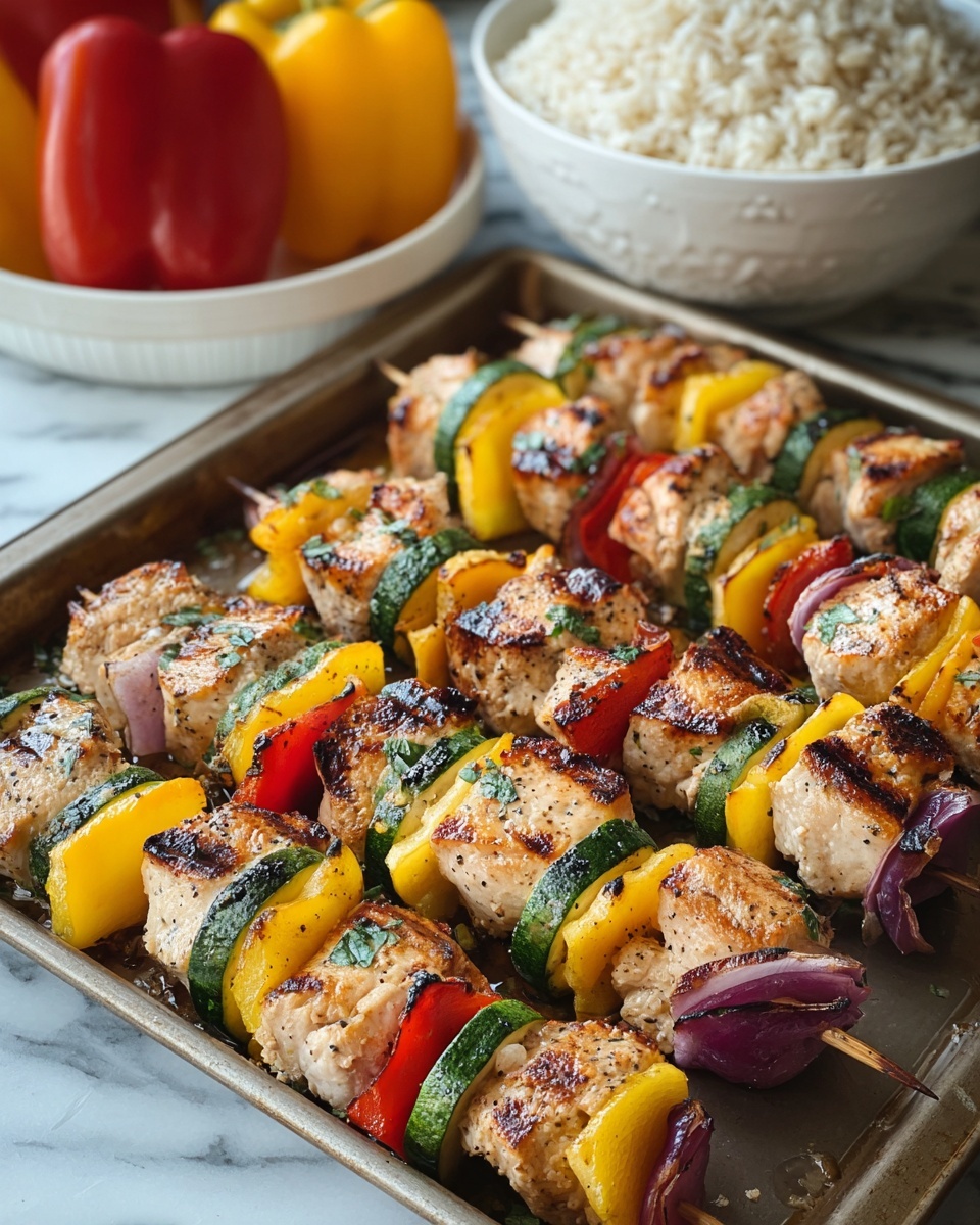 Garlic Herb Chicken Kabobs Recipe - Recipe Image
