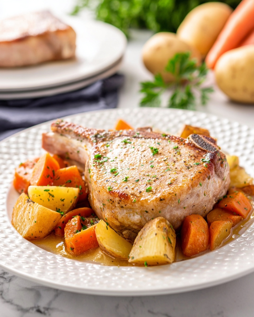 Instant Pot Pork Chops with Carrots and Potatoes Recipe - Recipe Image