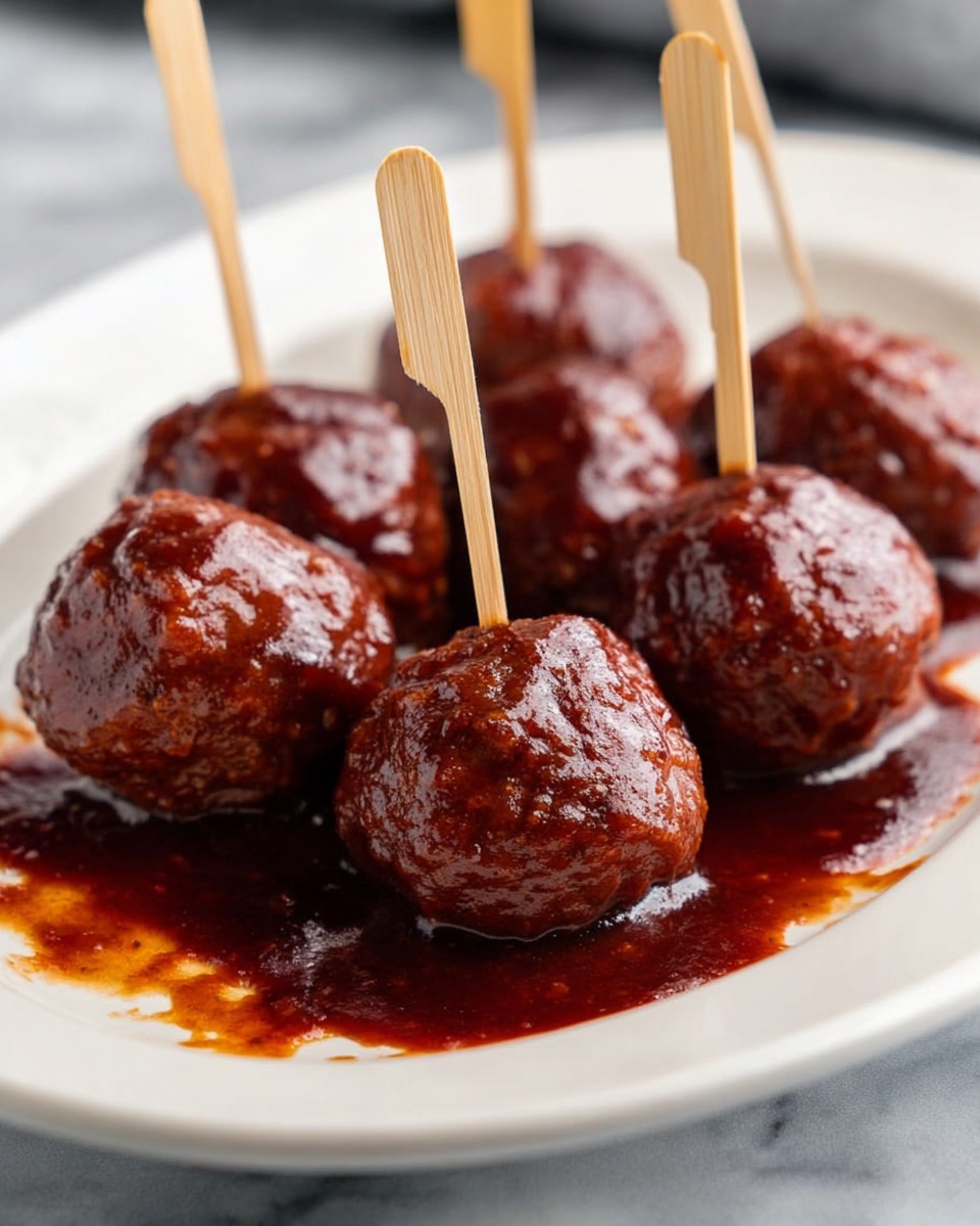 Crockpot Grape Jelly Meatballs Recipe - Recipe Image