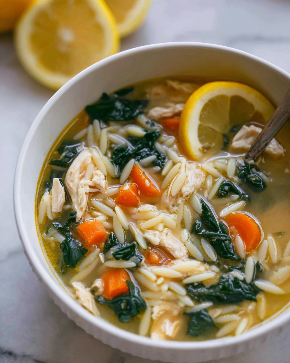 Lemon Chicken Orzo Soup Recipe - Recipe Image
