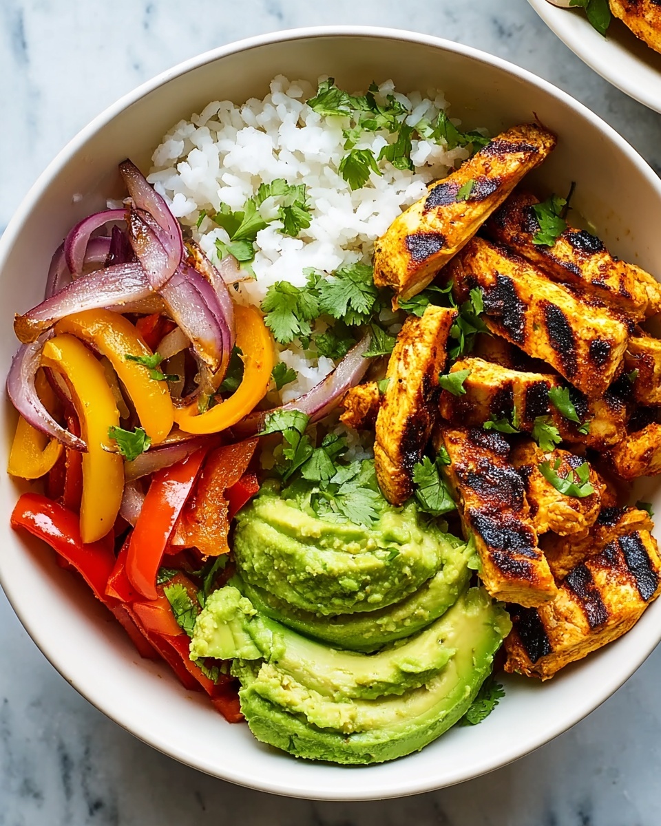 Simple Chicken Fajita Bowls Recipe - Recipe Image