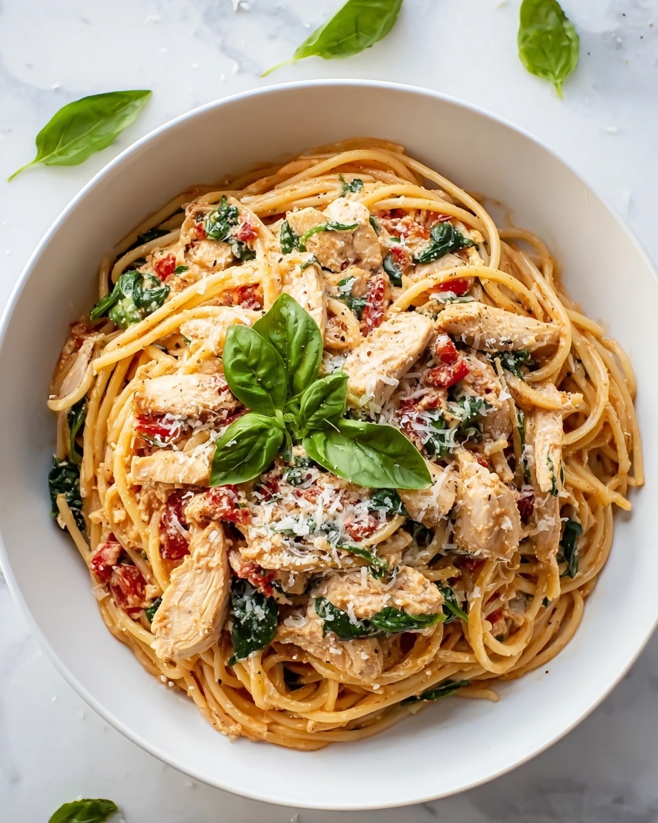 Creamy Tuscan Chicken Pasta Recipe - Recipe Image