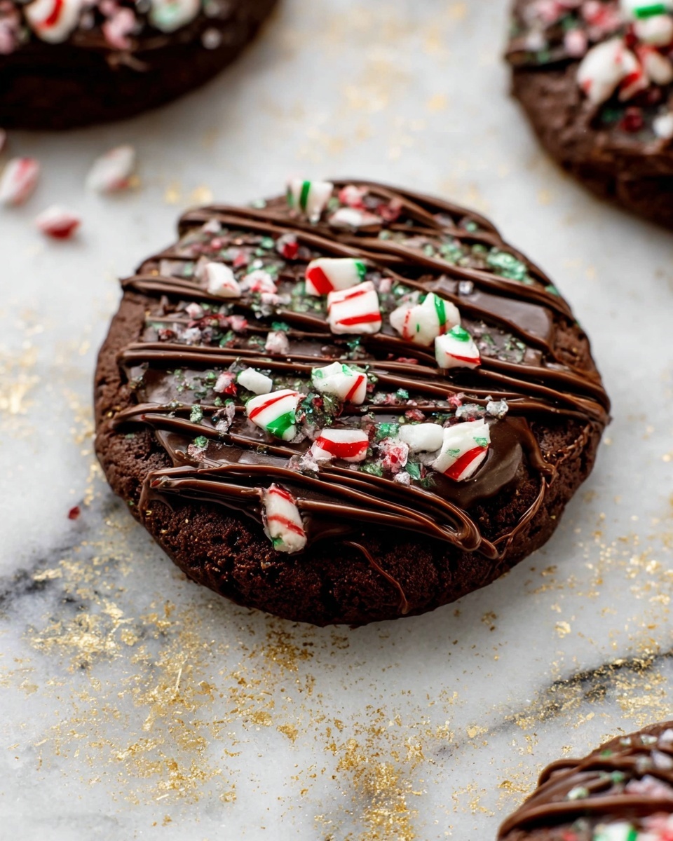 Peppermint Chocolate Brownie Cookies Recipe - Recipe Image