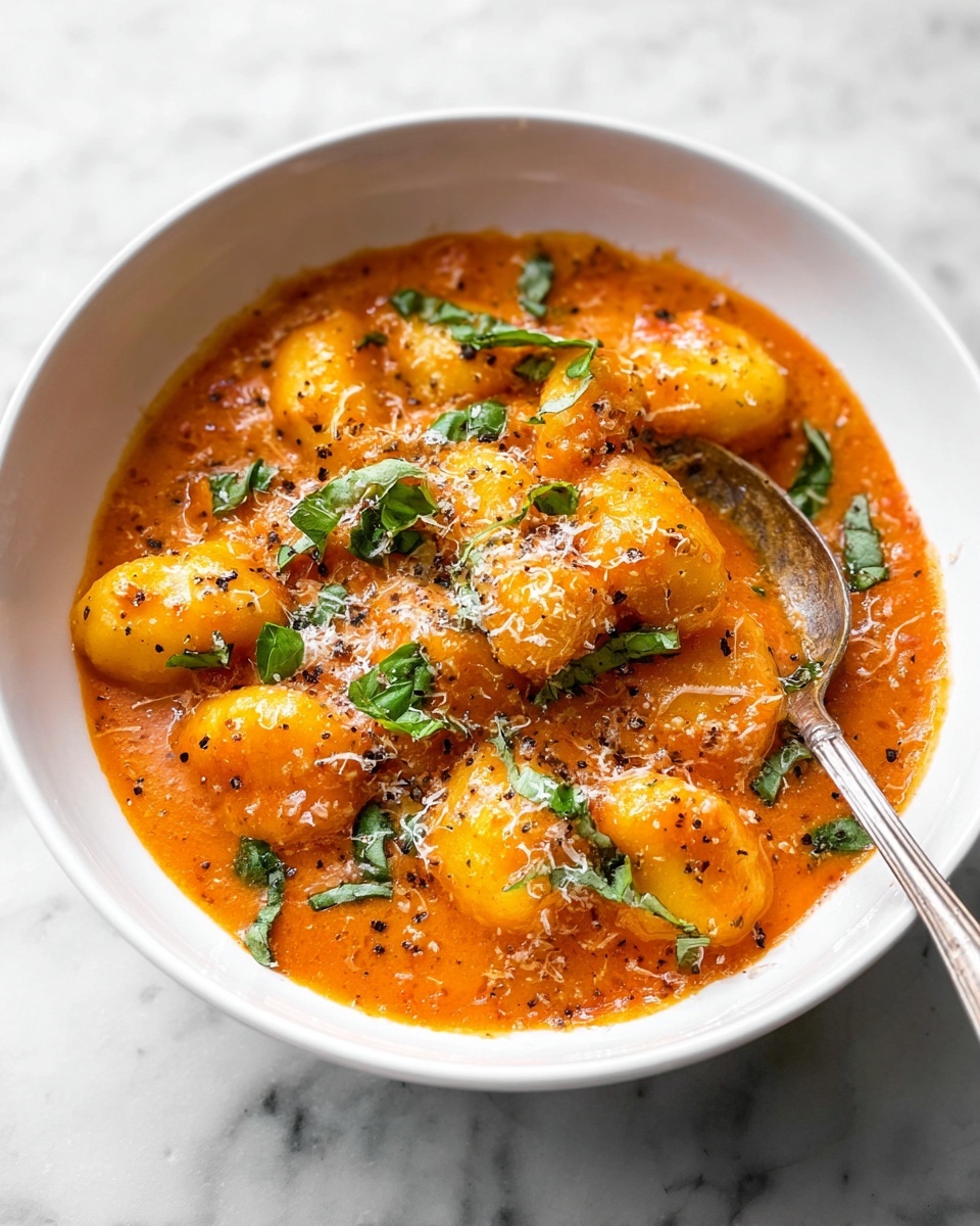 Creamy Tomato Gnocchi Soup Recipe - Recipe Image