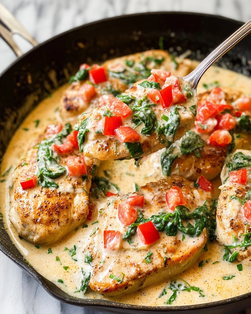 Creamy Tomato Basil Chicken Recipe - Recipe Image