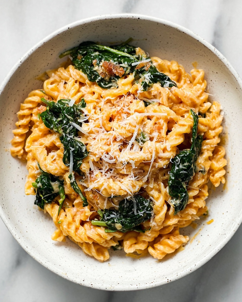 Baked Feta Pasta with Spinach and Basil Recipe - Recipe Image