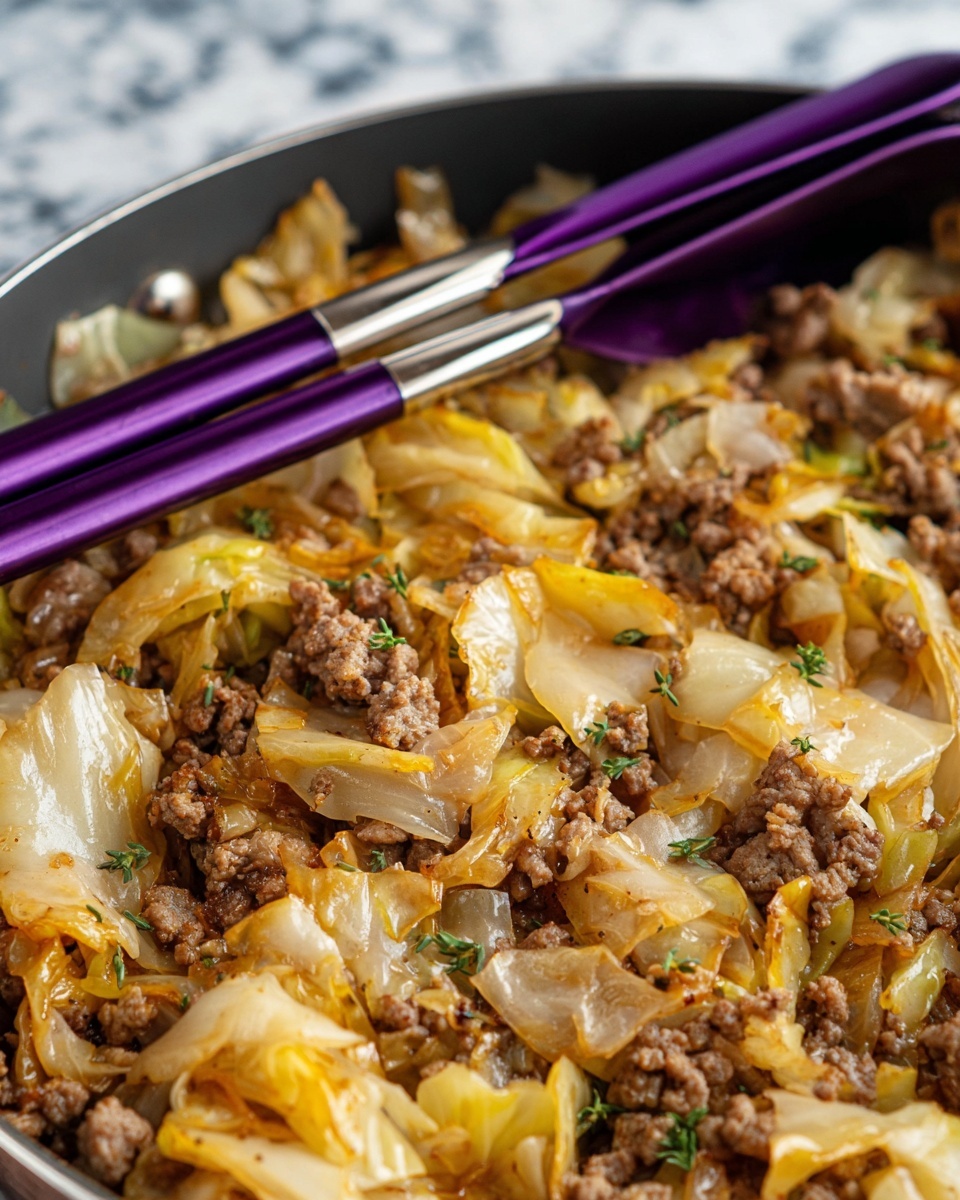 Ground Beef and Cabbage Skillet Recipe - Recipe Image