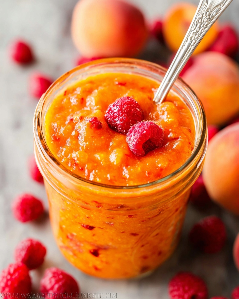 15 Minute Apricot Raspberry Preserves Recipe - Recipe Image