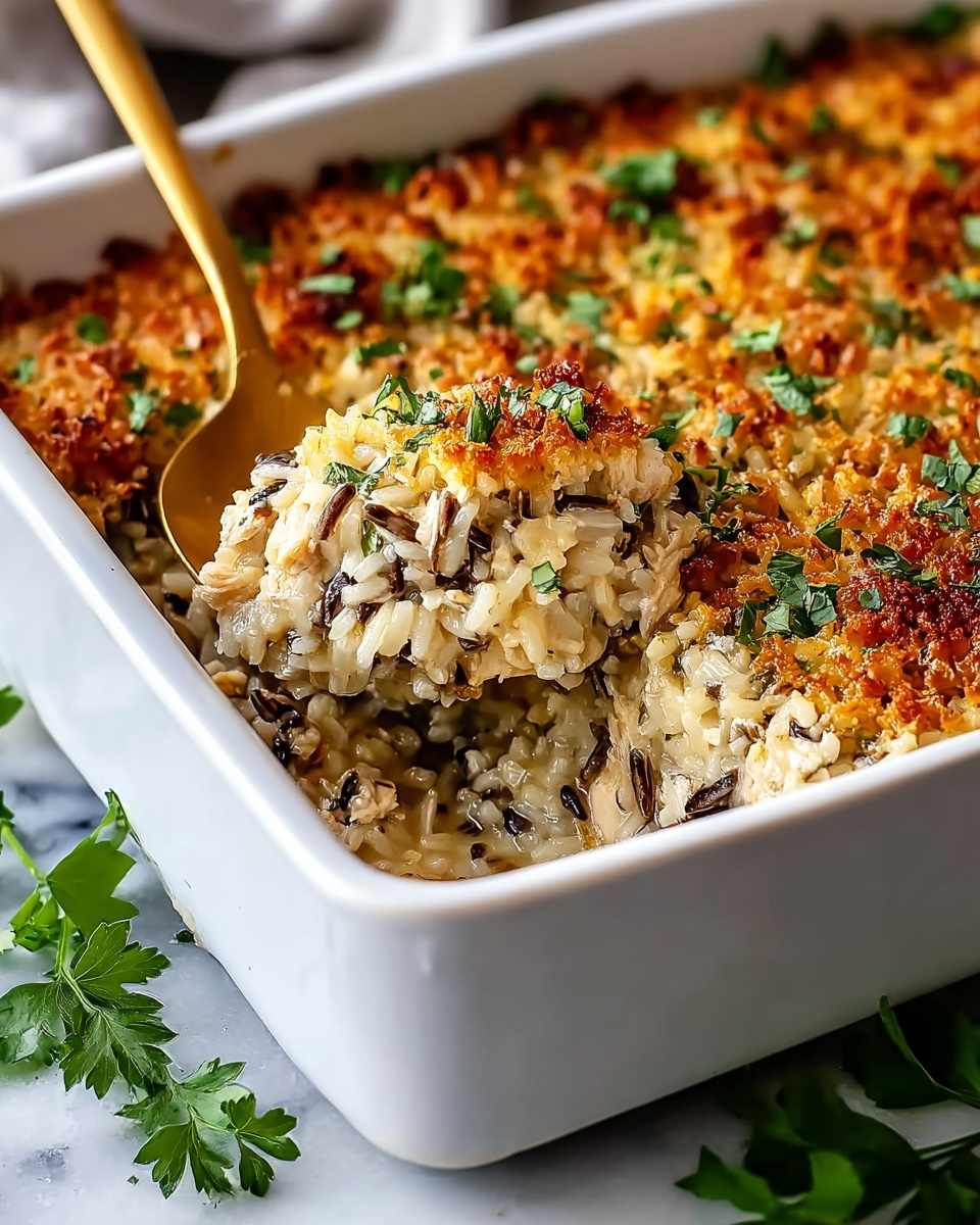 Chicken Wild Rice Casserole Recipe - Recipe Image