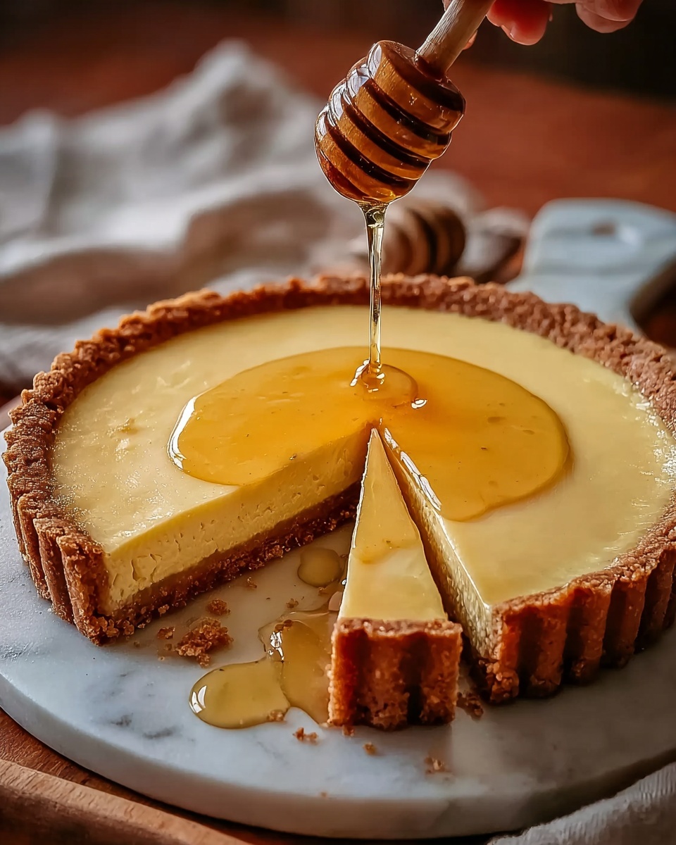 Golden Greek Honey Pie (Melopita) – A Sweet, Creamy Greek Dessert Recipe - Recipe Image