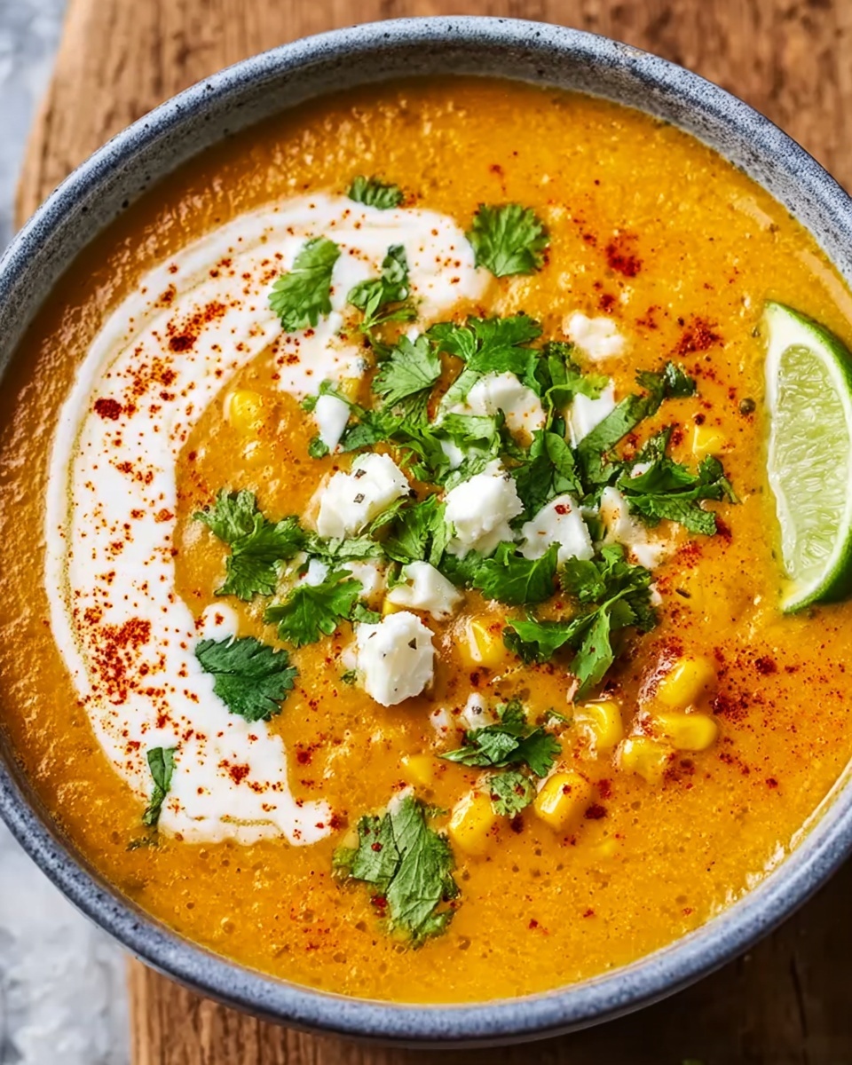 Creamy Mexican Street Corn Soup Recipe - Recipe Image