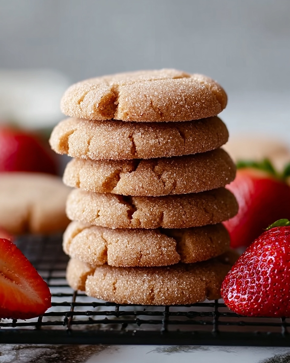 Soft & Sparkly Strawberry Sugar Cookies Recipe - Recipe Image