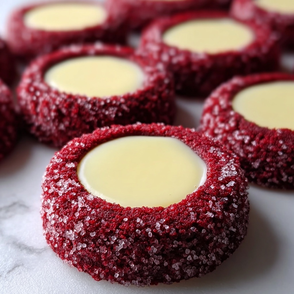 Red Velvet Cheesecake Thumbprints Recipe - Recipe Image