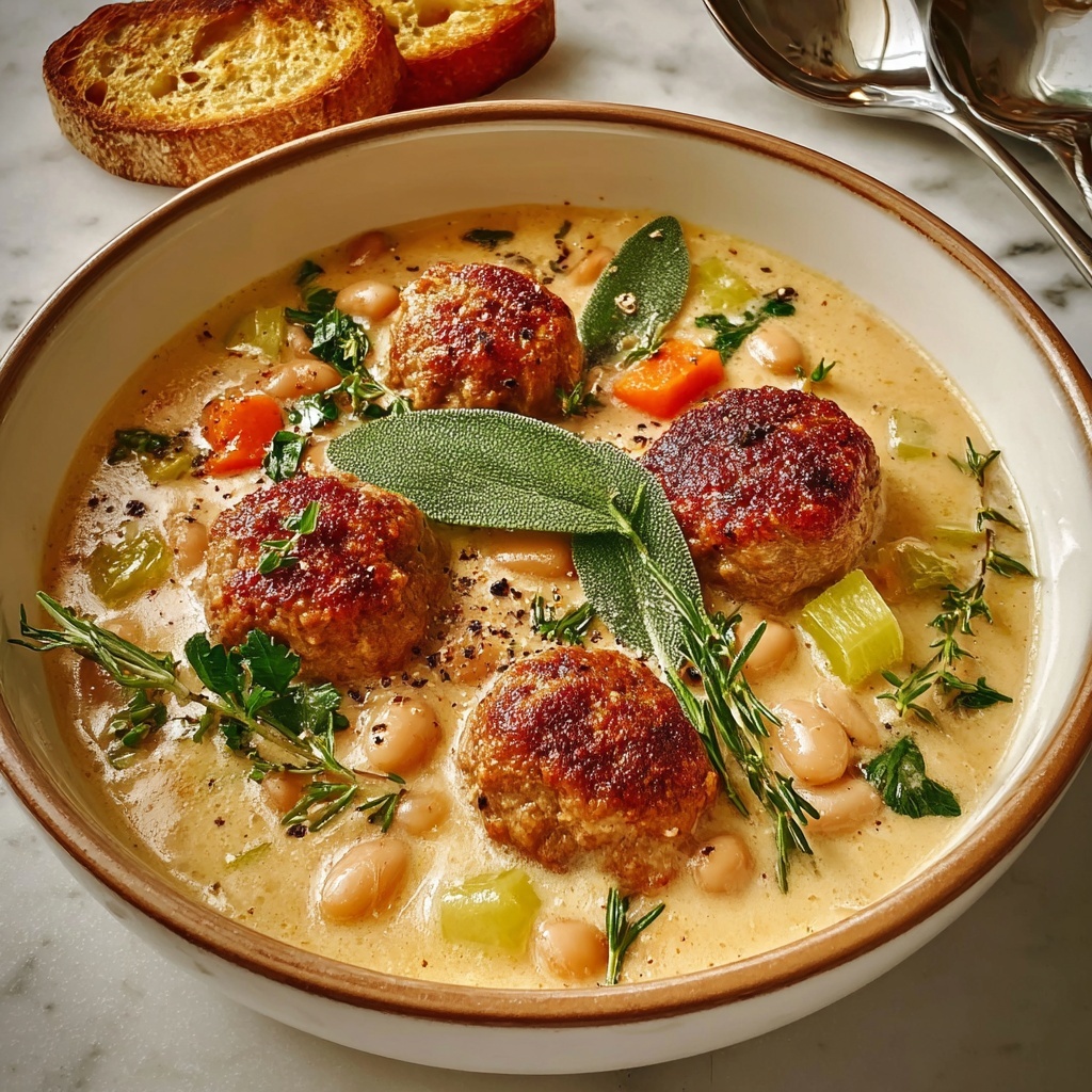 Cozy Creamy Bean Soup with Sausage Recipe - Recipe Image