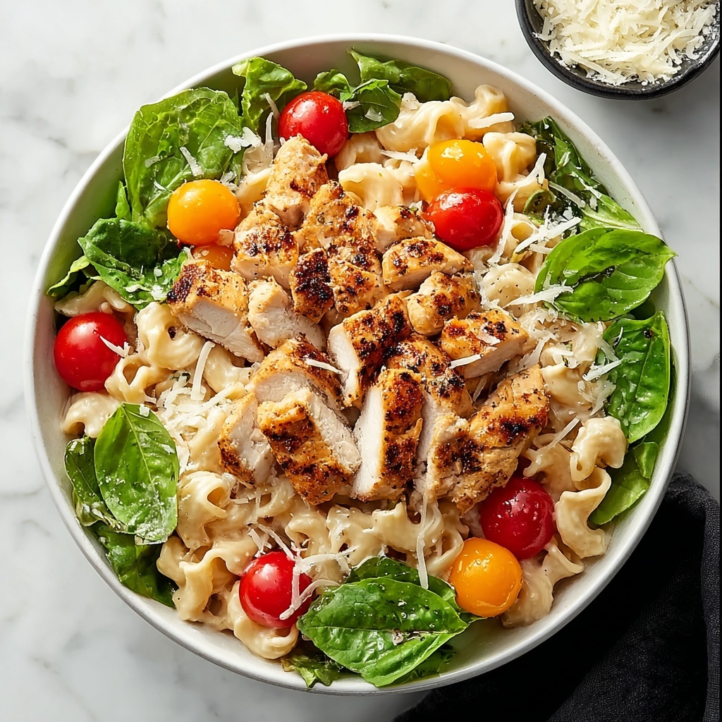 Chicken Caesar Pasta Salad Recipe - Recipe Image