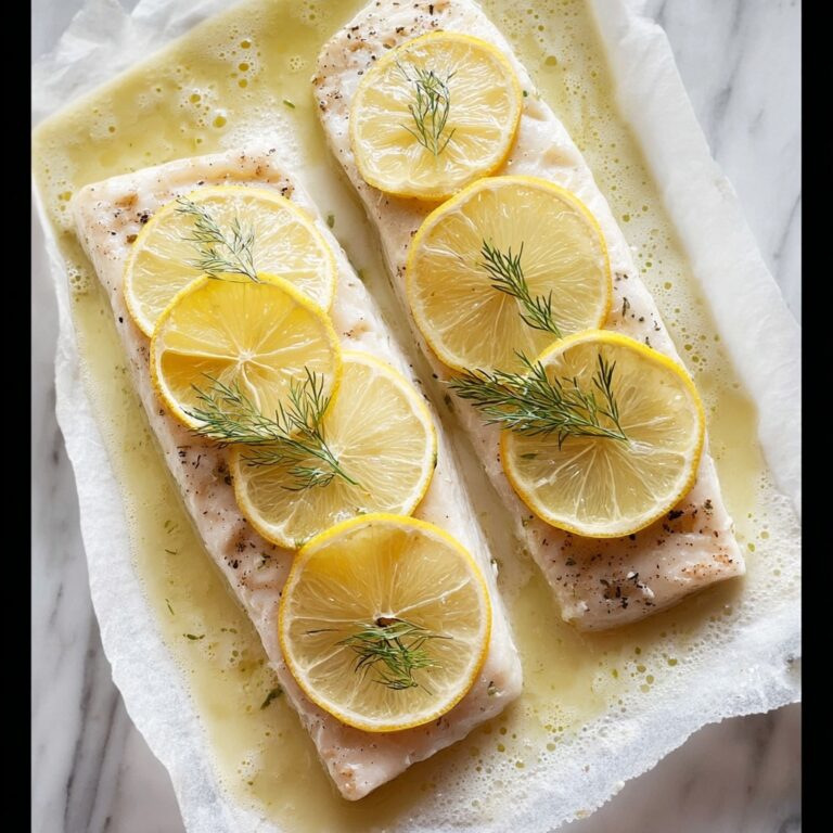 Baked Whitefish in Parchment with Lemon, Shallots, and Dill Recipe