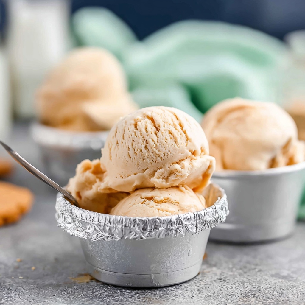Pumpkin Ice Cream with Crushed Biscoff Cookies Recipe - Recipe Image