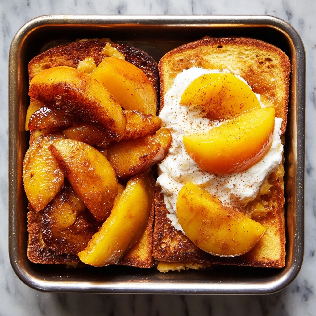 Overnight Peaches and Cream French Toast Bake Recipe - Recipe Image