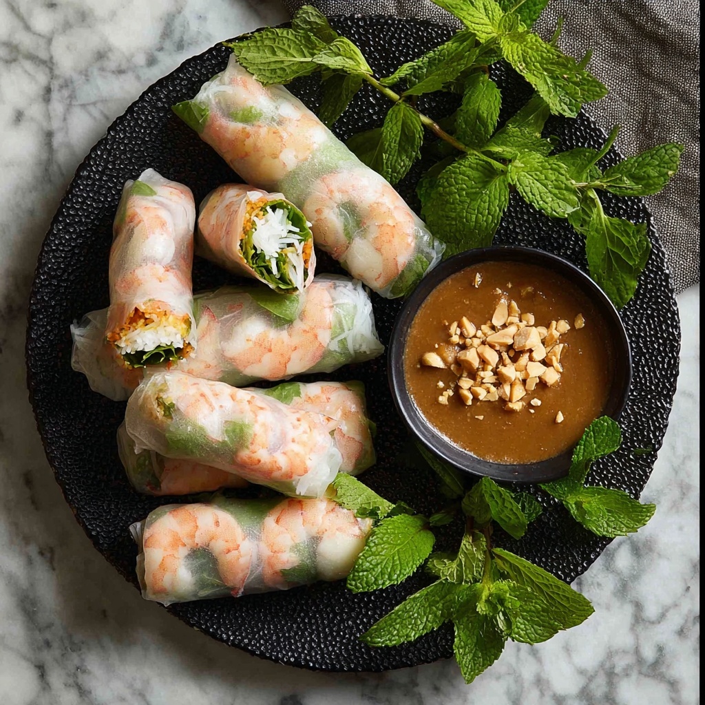 Vietnamese Rice Paper Rolls with Prawn and Fresh Herbs Recipe - Recipe Image
