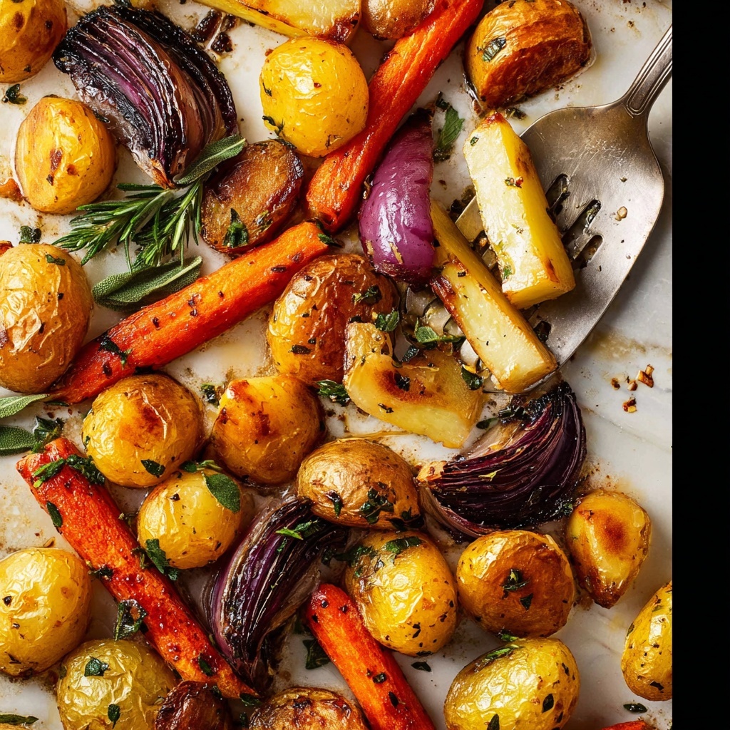 Roasted Vegetables with Garlic, Thyme, and Sage Recipe - Recipe Image