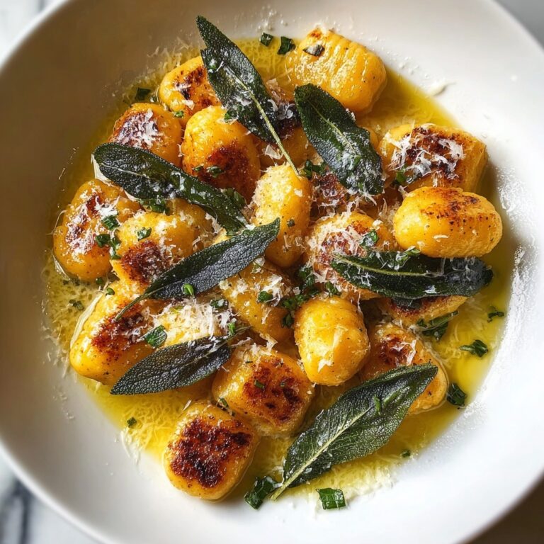 Rustic Italian Pumpkin Gnocchi with Sage Butter Recipe