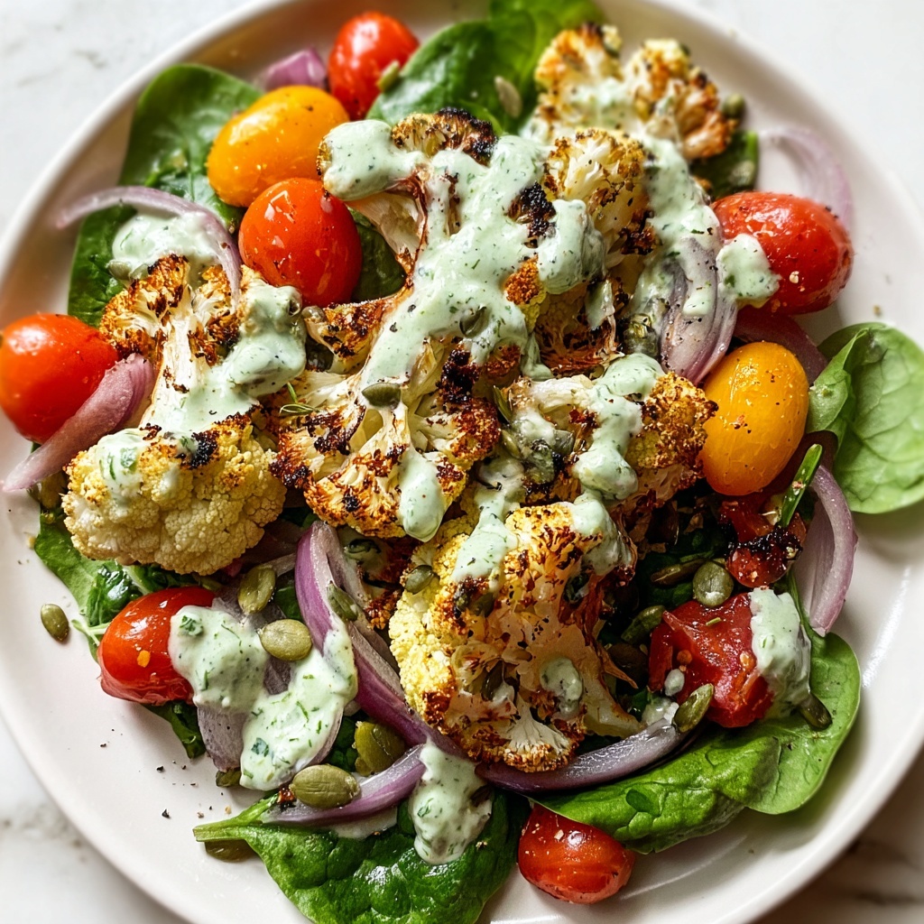 Roasted Cauliflower Green Goddess Salad Recipe - Recipe Image