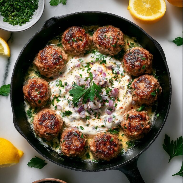 Greek Turkey Meatballs with Tzatziki Recipe