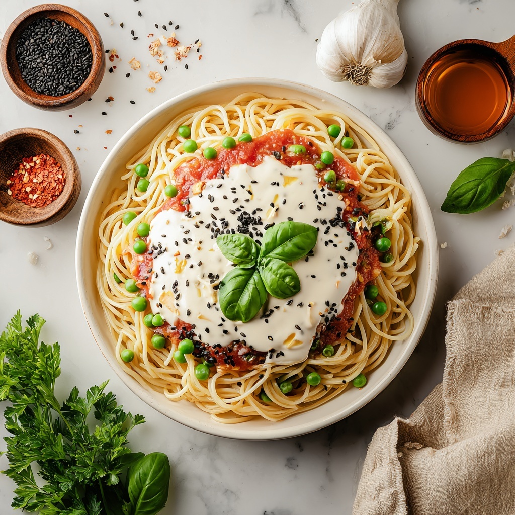 Creamy Gochujang Pasta Recipe - Recipe Image