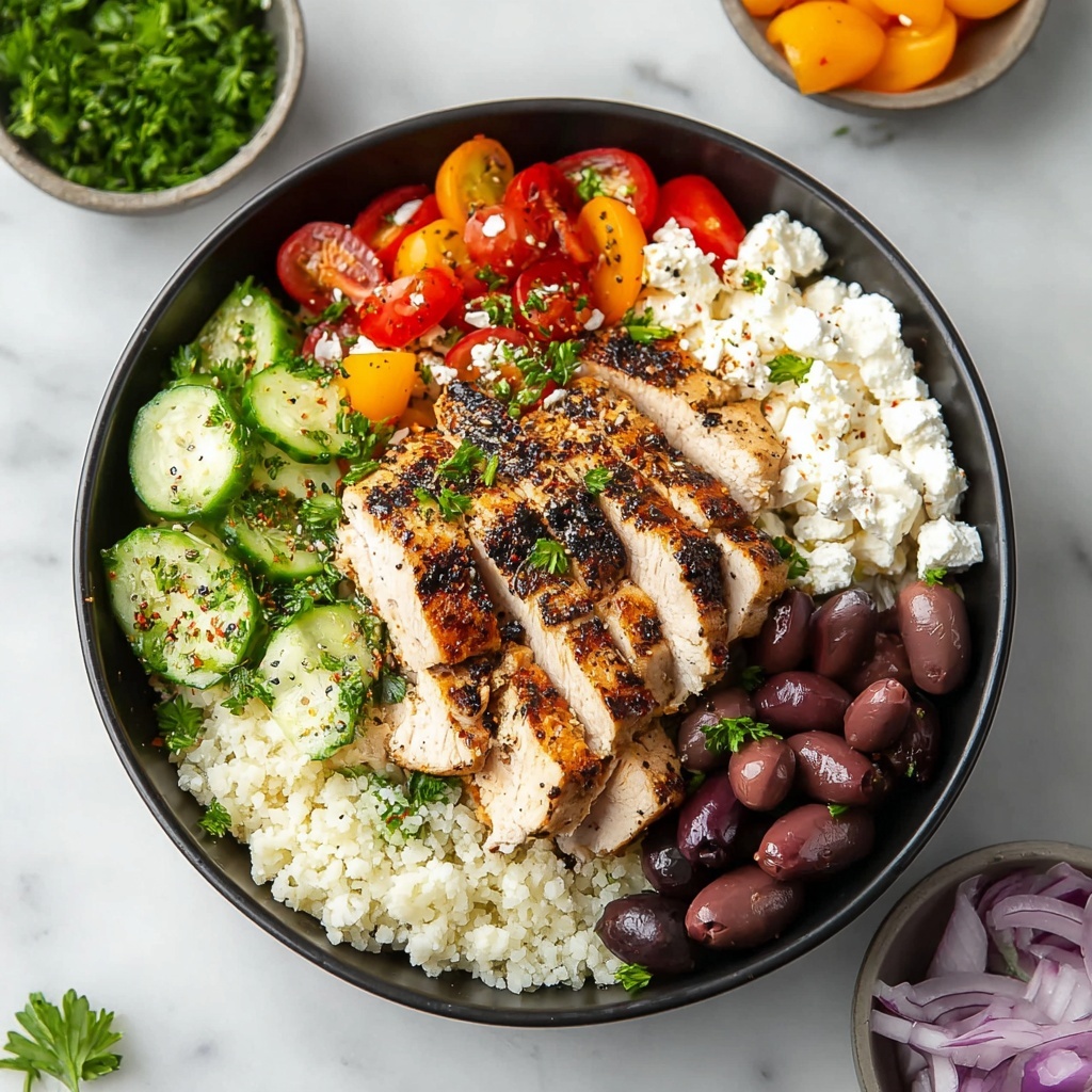 Healthy Greek Chicken Bowl Recipe - Recipe Image