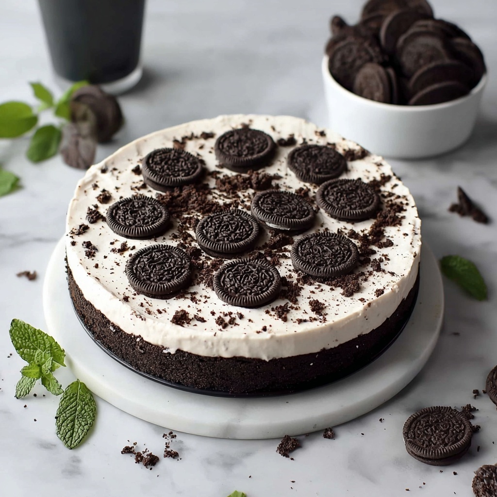 Oreo Cookies and Cream Cheesecake Recipe - Recipe Image