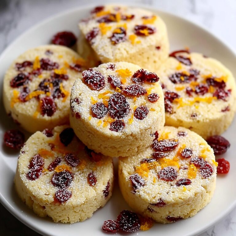 Orange Cranberry Shortbread Cookies Recipe